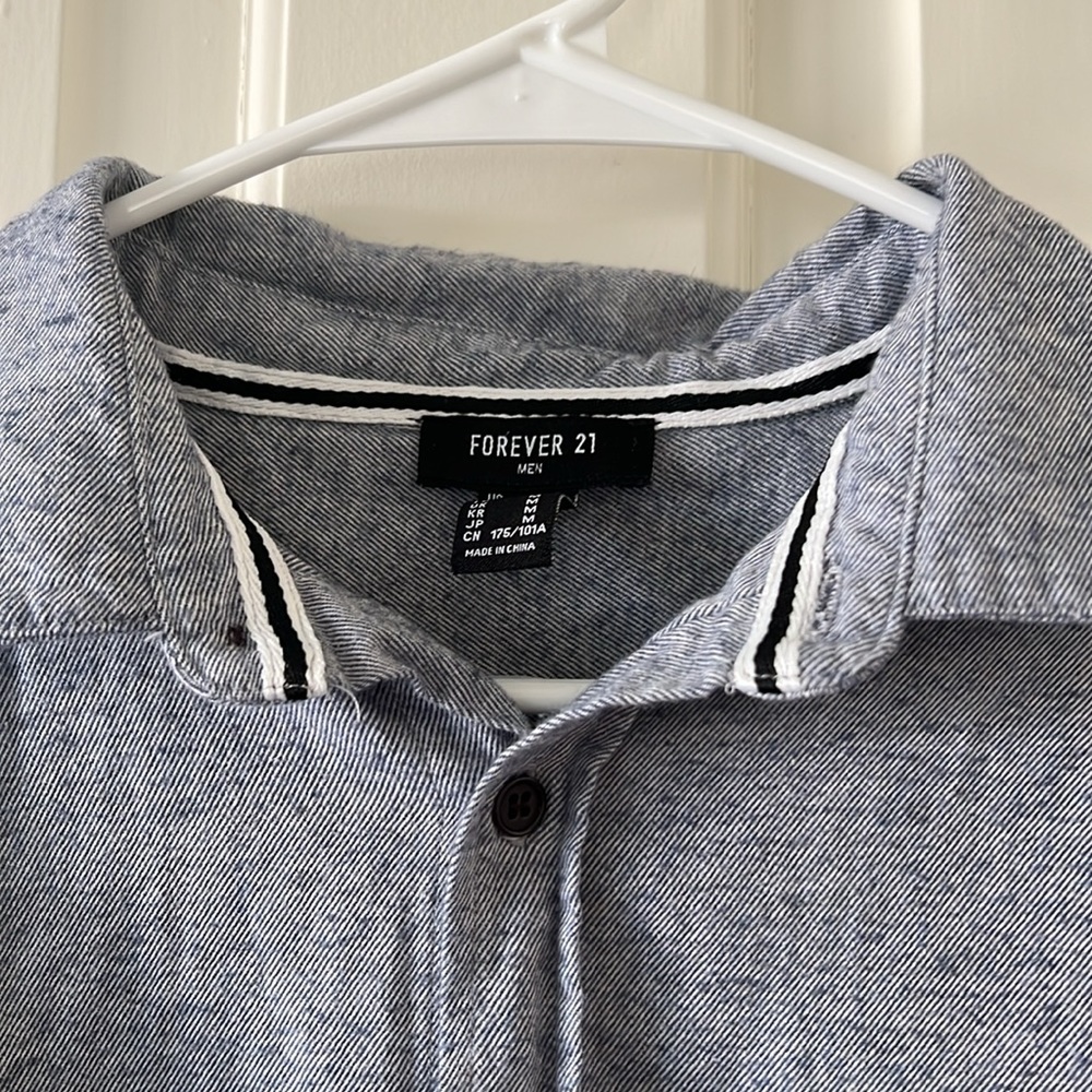 Grey button up - Picture 3 of 3